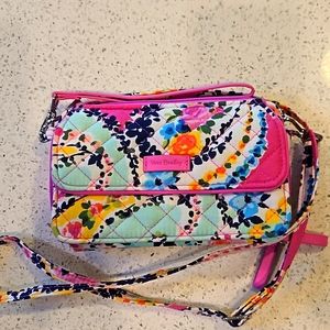 Vera Bradley Women's Signature Cotton Crossbody Purse with RFID